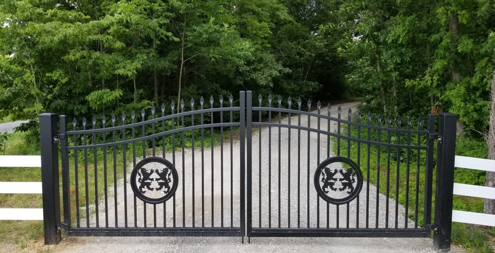 Dewitt II Estate Gate w/ Designer Inlays
